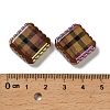 Rainbow Iridescent Printed Opaque Acrylic Beads OACR-D316-01C-02-3