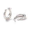 Brass Thick Hoop Earrings for Women EJEW-I270-02P-2