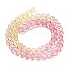 Transparent Painted Glass Beads Strands X1-DGLA-A034-T8mm-A09-5