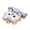 Rack Plating Alloy Enamel Pendants FIND-Q099-11G-02-2