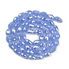 Opaque Solid Color Electroplate Glass Beads Strands EGLA-N013-J8mm-B06-2