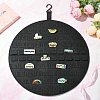 3Pcs 3 Styles Wall Mounted Brooch Jewelry Display Rolls ODIS-CJ0001-03-6