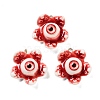 Eyeball Theme Opaque Resin Enamel Pendants RESI-D076-02D-1