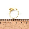 Brass Enamel Cuff Rings for Women RJEW-F188-04G-01-5