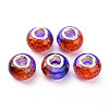 Crackle Two Tone Resin European Beads RPDL-T003-06A-1