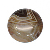 Dyed Natural Striped Agate/Banded Agate Cabochons G-R348-30mm-01-2