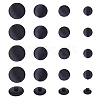 40Pcs 4 Styles 1-Hole Plastic Buttons BUTT-DC0001-04-1