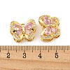 Brass Micro Pave Cubic Zirconia Pendants KK-B096-02G-03-3