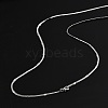 2.5mm Rack Plating Brass Herringbone Chain Necklaces for Women Men MAK-L044-19P-3