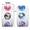 500Pcs/Roll Disco Bulb Paper Stickers PW-WG8E068-01-2