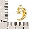 Rack Plating Brass Micro Pave Cubic Zirconia Pendants KK-U035-03G-3