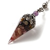 Natural Tourmaline Dowsing Pendulum Big Pendants G-H285-02P-06-3