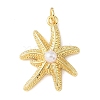 Brass & ABS Plastic Pearl Pendants PL-CBA6938-13G-01-1