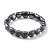 Non-Magnetic Synthetic Hematite Beaded Stretch Bracelets BJEW-H589-01J-1