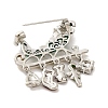 Christmas Theme Sleigh Enamel Pins JEWB-M043-13P-04-2