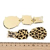 Alloy acrylic Dangle Stud Earrings LS-EJEW-M075-01G-02-3