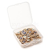 60Pcs 6 Style Light Gold Plated Alloy Links ENAM-LS0001-80-7