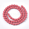Spray Painted Non-magnetic Synthetic Hematite Beads Strands G-T116-16-12-2