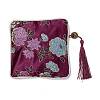 Chinese Brocade Tassel Zipper Jewelry Bag Gift Pouch LS-ABAG-F005-06-2