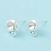 201 Stainless Steel Stud Earring Findings STAS-P308-05S-2