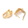 Brass Hoop Earrings Findings KK-B105-05G-02-2
