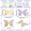 3D Hollow Double Layer Paper Butterfly AJEW-WH0505-15-2
