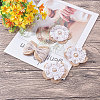 Lace Bowknot Hair Accessories and Handmade Jute Twine Woven Costume Accessories with Lace PH-DIY-G005-70-5