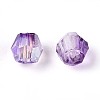 Transparent Spray Painted Glass Beads X1-EGLA-N018-4mm-01-3