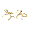 Brass Stud Earrings EJEW-B040-03A-G-2