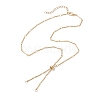 Brass Slider Necklace Makings AJEW-JB01275-01-1