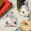Halloween Theme Spider Printed Organza Drawstring Bags ABAG-WH20021-006A-5