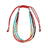 Glass Seed Beads Multi-strand Bracelets for Women PW-WGCDC20-06-1