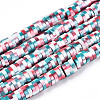 Handmade Polymer Clay Beads Strands CLAY-ZX007-09A-11-1