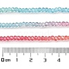 Transparent Painted Glass Beads Strands LS-DGLA-A034-T1mm-A11-4