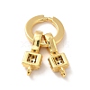 Rack Plating Brass Micro Pave Cubic Zirconia Links KK-M230-41G-3