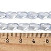 Electroplate Glass Beads Strands EGLA-L045-C-PL03-4