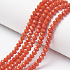 Opaque Solid Color Glass Beads Strands X1-EGLA-A034-P6mm-D03-1