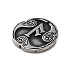 Rune Letters Alloy Pendants PALLOY-S193-01AS-04-2