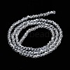 Electroplate Transparent Glass Beads Strands EGLA-A035-T3mm-A19-2