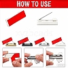 Plastic Adhesive Back Bar Pins with Platinum Iron Pins KY-D025-01B-03-3