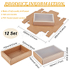 Kraft Paper Storage Gift Drawer Boxes CON-WH0089-37D-01-2