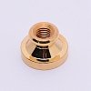 Blank Wax Seal Brass Stamp Head AJEW-WH0162-34E-G-1