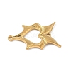 304 Stainless Steel Bat Wings Heart Links Connector Charms STAS-S186-13G-2