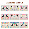 9 Sheets 9 Style Creative Fluorescent Face Tattoo Paper Stickers STIC-TA0002-01-9