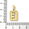 304 Stainless Steel Alphabet Pendants STAS-S152-01G-E-3