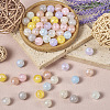  80Pcs 8 Colors Opaque Acrylic Beads OACR-TA0001-23-4