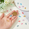 HOBBIESAY 24Pcs 6 Colors Resin Rhinestone Cabochons MRMJ-HY0002-50-3