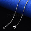 Non-Tarnish 304 Stainless Steel Cable Chain Necklace NJEW-S420-007A-P-4