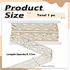 5 Yards Polyester Embroidery Lace Ribbon with Paillette OCOR-LP0003-09B-2