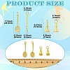 12Pcs 2 Styles Brass Pendants KK-CJ0004-49-2